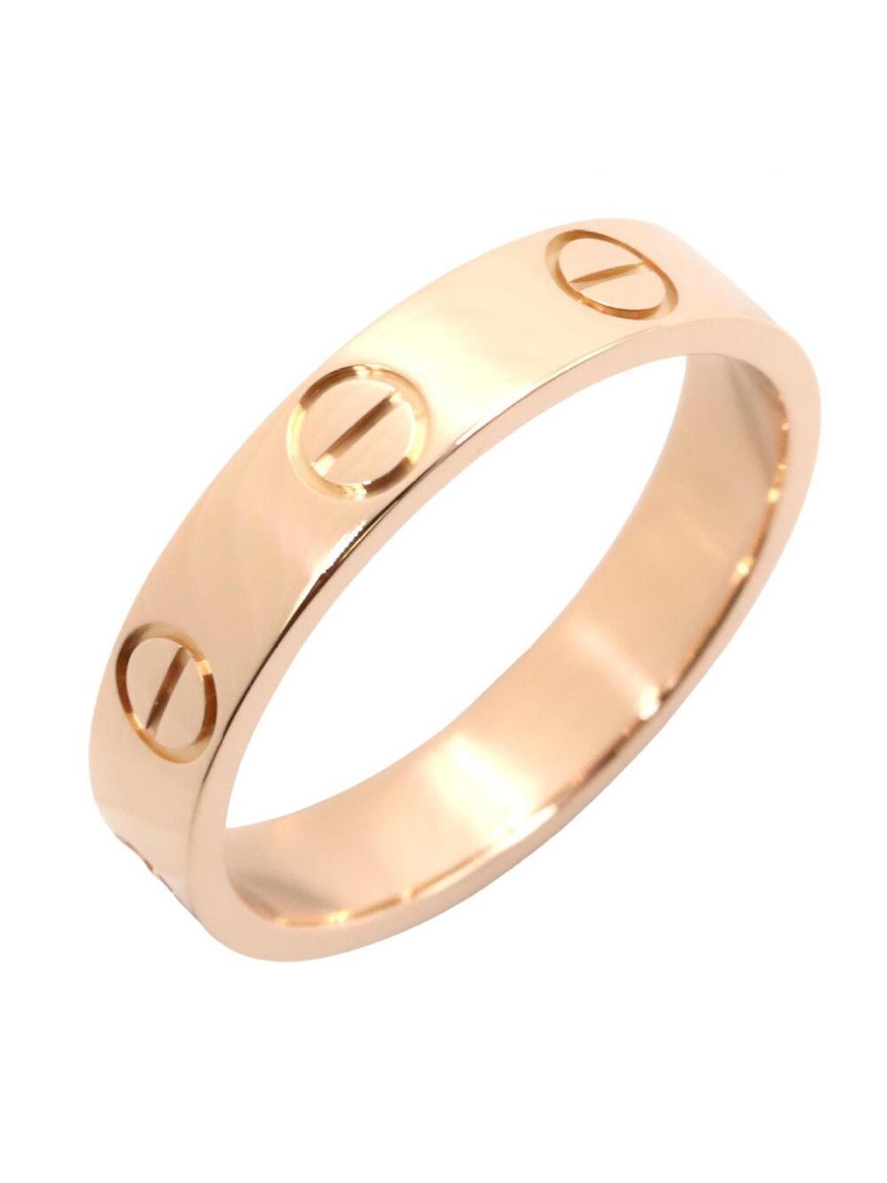 Cartier Mini Love Ring 18Kpg Pink Rose #334747C13B